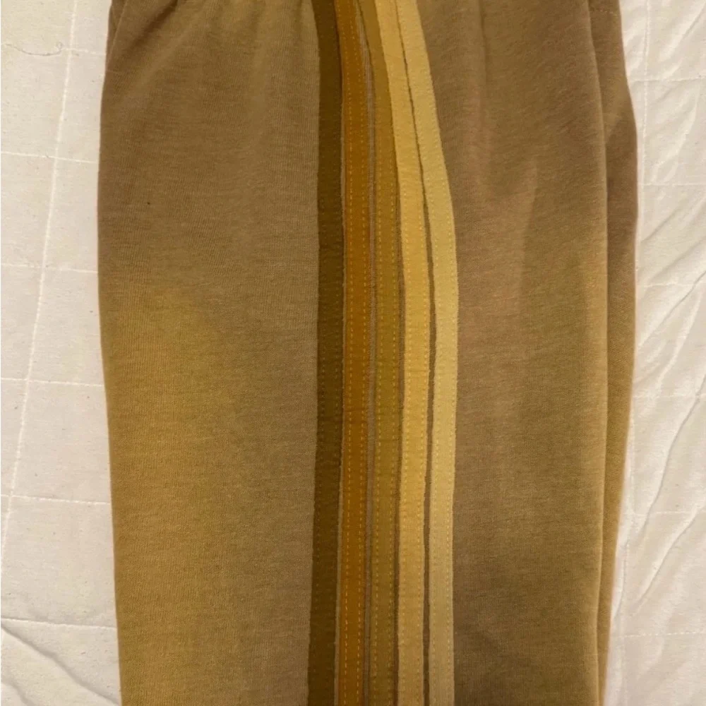 Aviator Nation 5 Stripe Sweatpants/Faded Tan - Picture 2 of 5